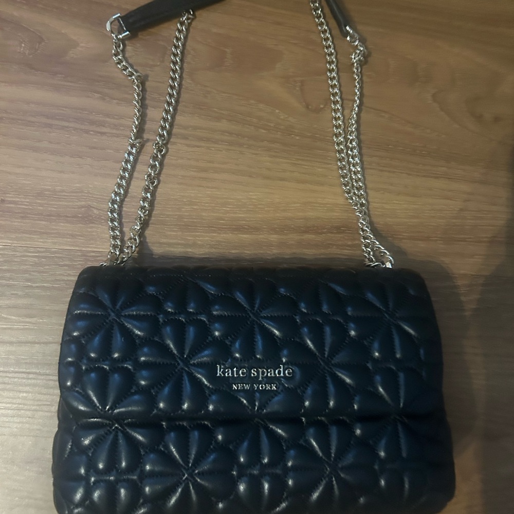 Kate Spade Black Quilted Shoulder Bag